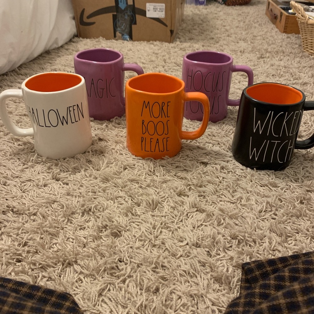 Bundle of 5 Rae Dunn Halloween mug set